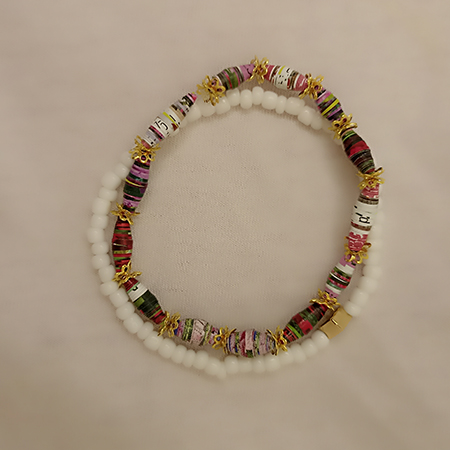 Bracciale Fiori Colorati - Gioielli fatti a mano, nati dalla carta