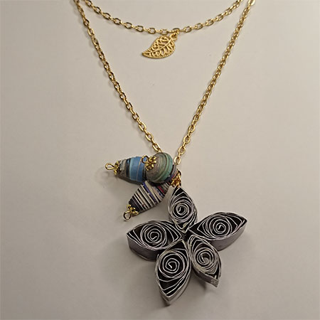 Collana Fiore Che Passione - Gioielli fatti a mano, nati dalla carta