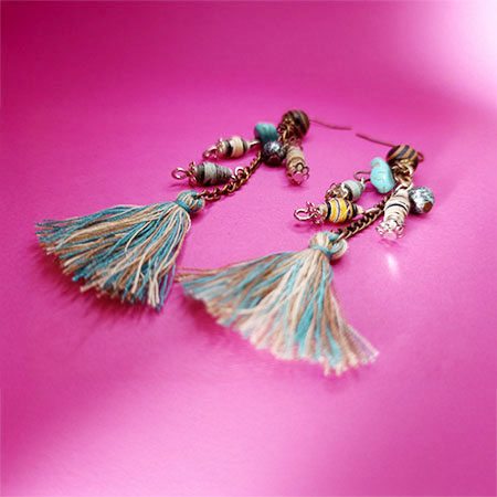 Orecchini Battito di Colore - Gioielli fatti a mano, nati dalla carta