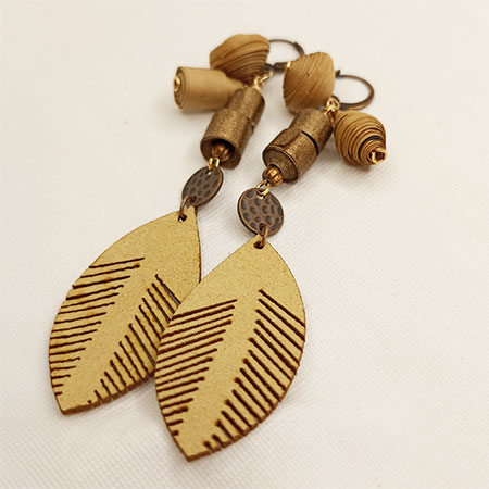 Orecchini Etnici - Gioielli fatti a mano, nati dalla carta