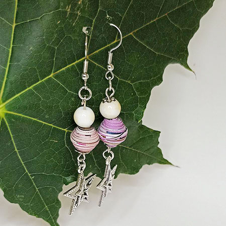 Orecchini Perle in Festa - Gioielli fatti a mano, nati dalla carta