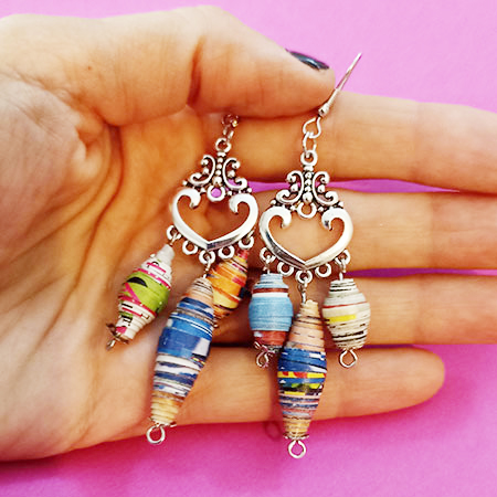 Orecchini Ricicli d’Amore - Gioielli fatti a mano, nati dalla carta