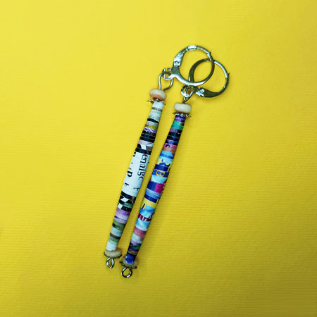 Orecchini Riflessi Arcobaleno - Gioielli fatti a mano, nati dalla carta